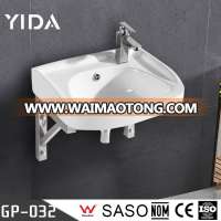 Suitable For Bathroom,Kitchen And Outdoors, Ceramic Wall Mount Wash Basin