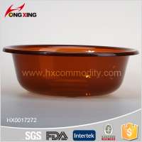 Flower pattern carved plastic face basin for washroom