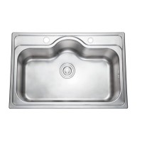 Best selling design abovecounter single bowl stainless steel kitchen sinks