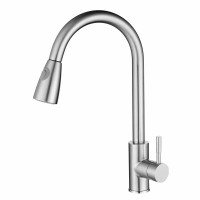 Environmental stainless steel kitchen mixer taps Pull out down water faucet