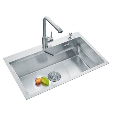 commercial single bowl undermount multifunction square shape stainless steel kitchen sinks