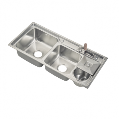 gray stainless steel dishwasher small plastic easy to cleaner kitchen double bowel sink