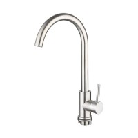 Square stype stainless steel 304 kitchen mixer tap brushed finish marble table cabinet kitchen sink