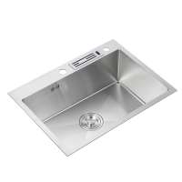 Modern 304 Handmade sinks Countertop Kitchen Deep Stainless Steel Sink YK5040