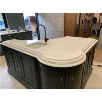 High End Acrylic Solid Surface Marble Luxury Kitchen with Stone Counter Top