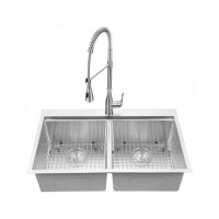 American style high fashion double bowl stainless steel with low net restaurant kitchen sink