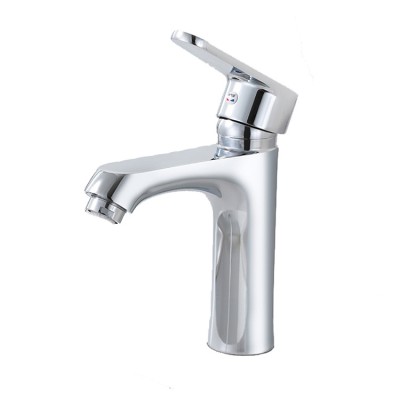 Deck mounted water basin faucet brass mixer for bathroom