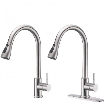 Bathroom accessories modern 1 hole fancy taps basin faucet mixer long height